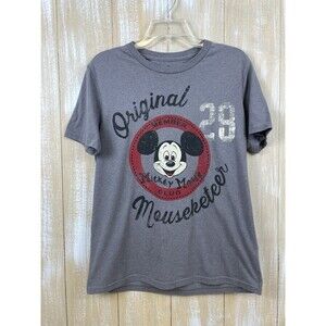 Disney Parks Mouseketeer Gray Mickey Graphic Tee T-Shirt Men’s Small
